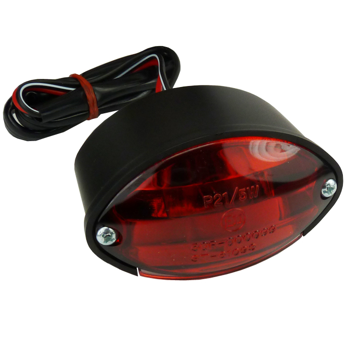 Motorrad Rücklicht Spitz Form LED - Für Cafe Racer Brat Style 12V