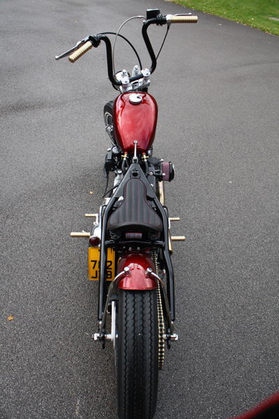 Custom Miroir Rond Noir Harley Dyna Sportster Softail Bobber Shovelhead 4"